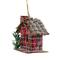 Plaid and Pine Needle Rustic Cabin Christmas Ornament - 4.25" - Red and Brown